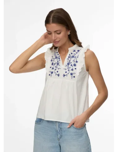 VMHANNAH EMB SL TOP WVN NOOS