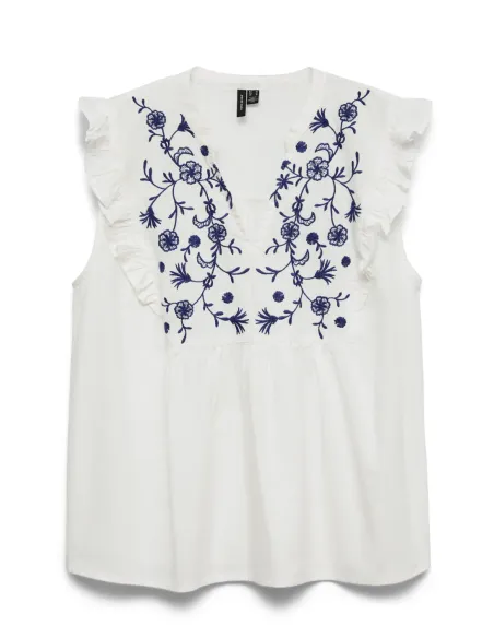 VMHANNAH EMB SL TOP WVN NOOS