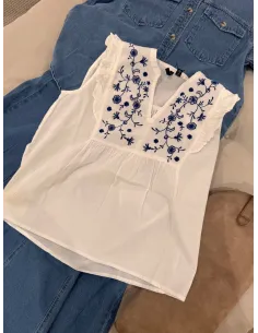 VMHANNAH EMB SL TOP WVN NOOS