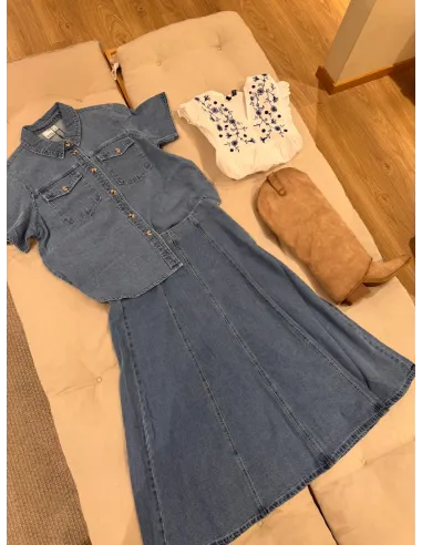 VMHANNAH EMB SL TOP WVN NOOS