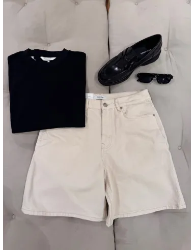 SLMLOOSE ALEX SUMMER ECRU 611 DNM SHORTS