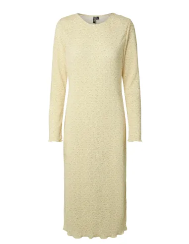 PCFLORA LS MIDI DRESS