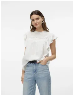 VMTRINE SL LACE TOP WVN NOOS