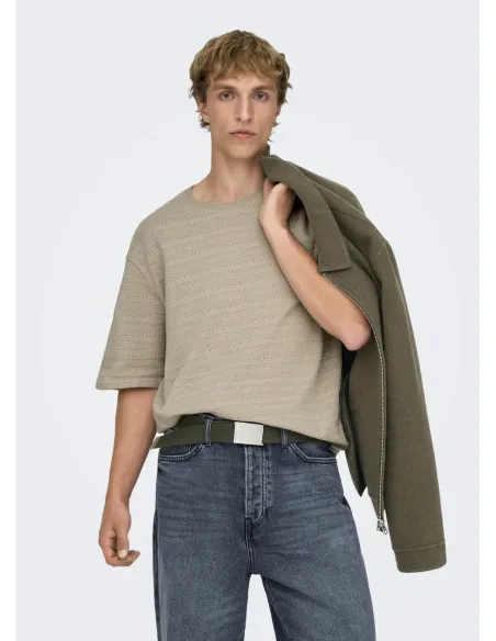 ONSGIVO REG 12 SS CREW KNIT NOOS