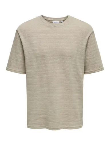 ONSGIVO REG 12 SS CREW KNIT NOOS