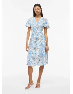 VILOVIE WRAP MIDI DRESS 2