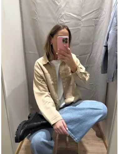 JDYJULLE L/S FAKE SUEDE SHIRT JRS NOOS