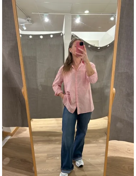 PCMELIA LS LOOSE SHIRT WVN NOOS