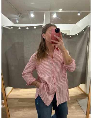 PCMELIA LS LOOSE SHIRT WVN NOOS