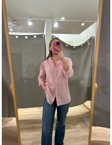 PCMELIA LS LOOSE SHIRT WVN NOOS