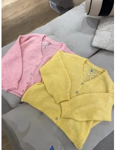 ONLNORDRA LS VNECK CARDI KNT