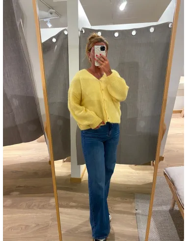 ONLNORDRA LS VNECK CARDI KNT