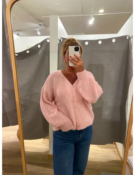 ONLNORDRA LS VNECK CARDI KNT