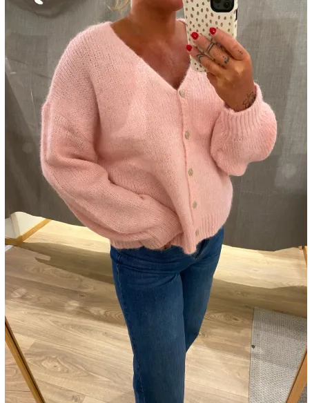 ONLNORDRA LS VNECK CARDI KNT