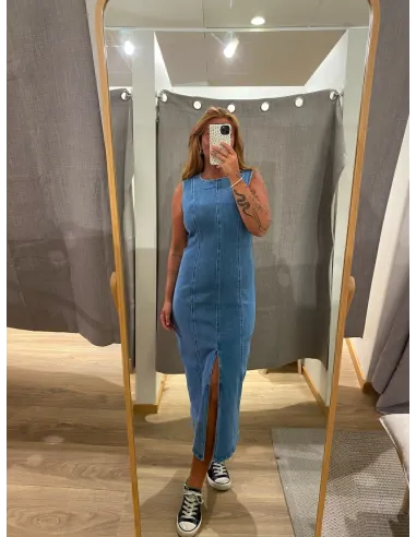 VIWINONA NEW LS LONG DENIM DRESS