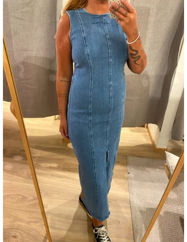 VIWINONA NEW LS LONG DENIM DRESS