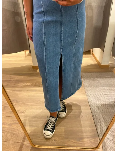 VIWINONA NEW LS LONG DENIM DRESS