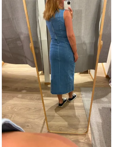 VIWINONA NEW LS LONG DENIM DRESS