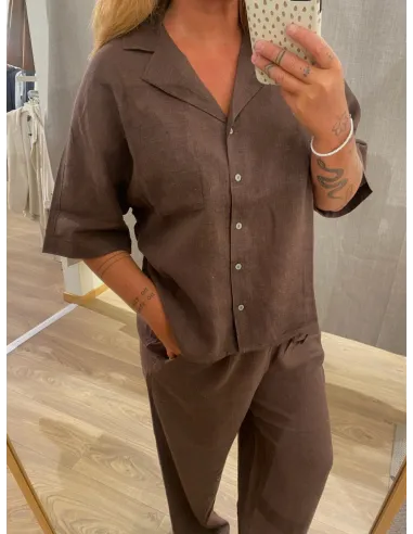 ONLBRUXELLES SS LINEN SHIRT