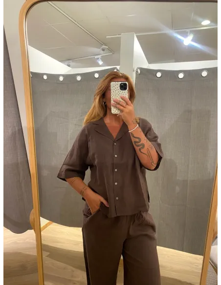 ONLBRUXELLES SS LINEN SHIRT