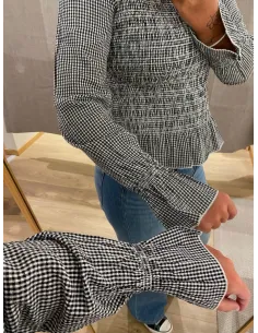 JXZOE SEERSUCKER LS SMOCK TOP 2