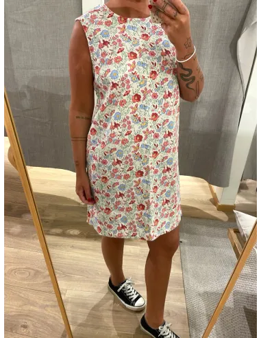 PCSALUME SL SHORT DENIM DRESS