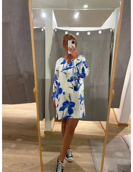 ONLHYACI L/S STRING SHORT DRESS