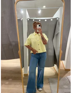 PCSKY SS ASHAPE DENIM TOP 2