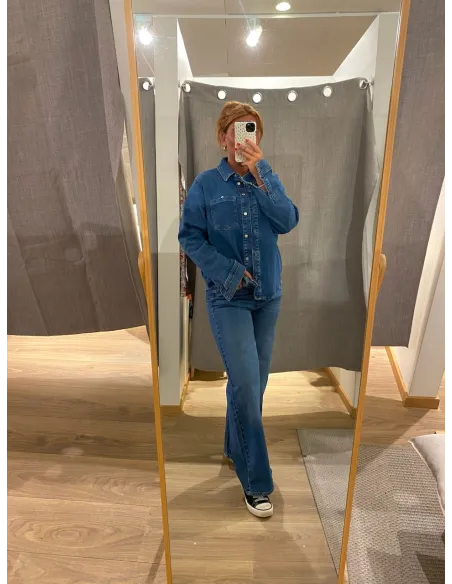 PCSILKE LS SHIRT DNM