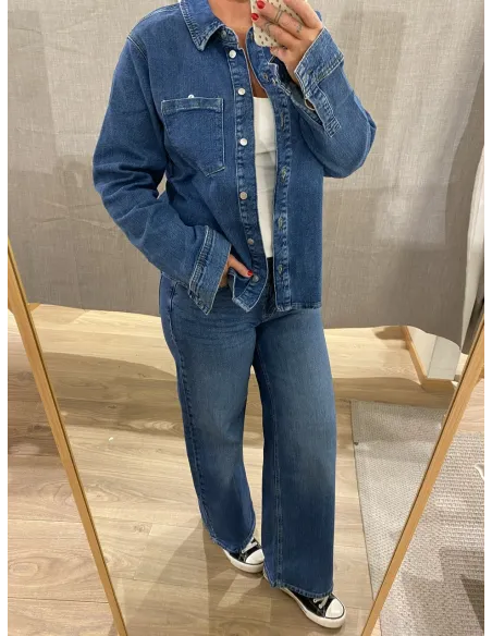 PCSILKE LS SHIRT DNM