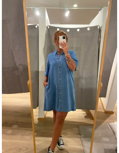 OBJFRAME 2/4 RE DENIM DRESS