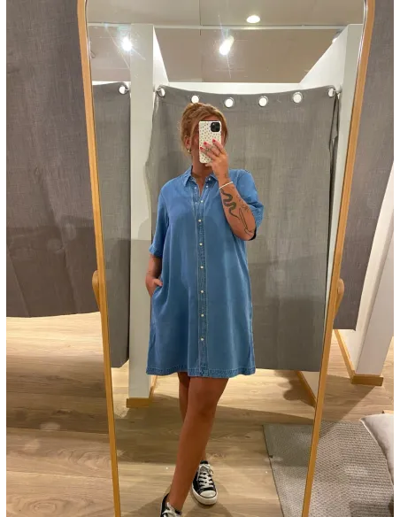 OBJFRAME 2/4 RE DENIM DRESS