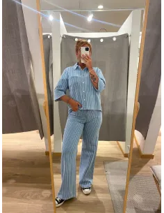 OBJSANNI 2/4 RE DENIM SHIRT 2