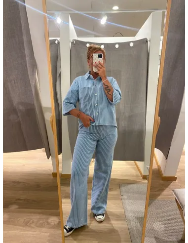 OBJSANNI MW WIDE JEANS