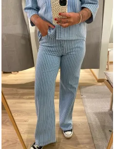 OBJSANNI MW WIDE JEANS