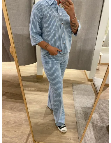 OBJSANNI MW WIDE JEANS