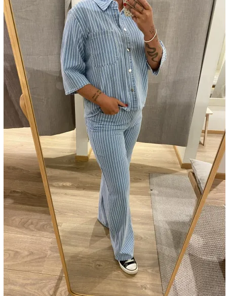 OBJSANNI MW WIDE JEANS