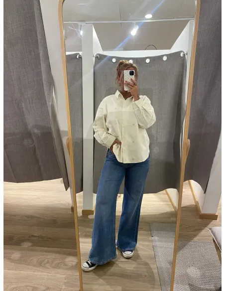 ONLVERA LS HEART DNM SHIRT