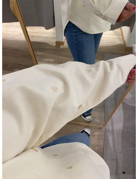 ONLVERA LS HEART DNM SHIRT