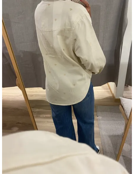 ONLVERA LS HEART DNM SHIRT