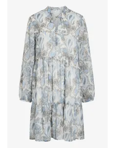 VIFALIA L/S TIE V-NECK DRESS 2