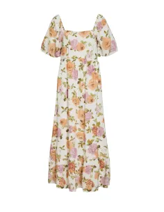 VIFLOLA SQUARE NECK 2/4 ANKLE DRESS 2