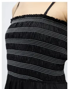 OBJELLY HOPE S/L RE SMOCK MIDI DRESS 2