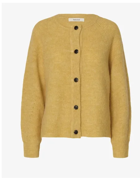 SLFLULU LS KNIT SHORT CARDIGAN