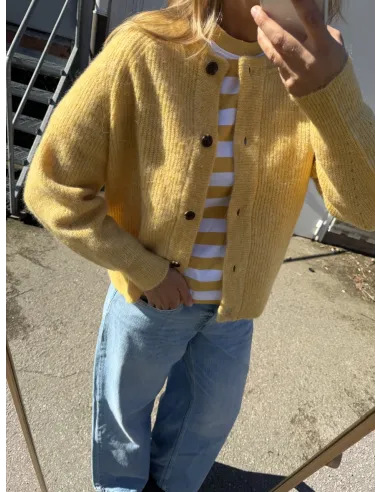 SLFLULU LS KNIT SHORT CARDIGAN