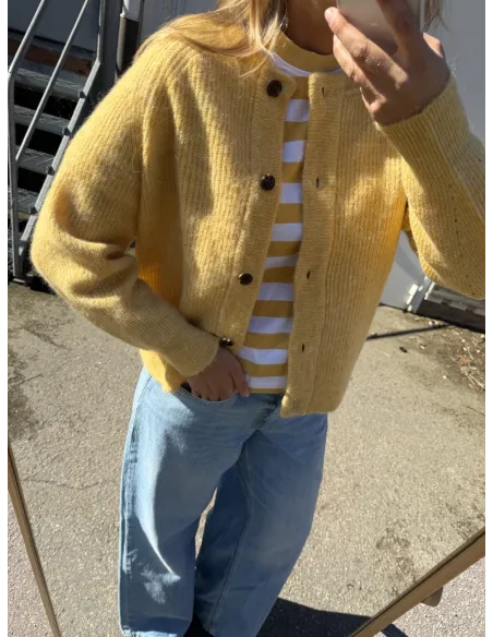 SLFLULU LS KNIT SHORT CARDIGAN