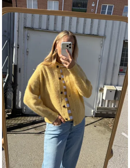 SLFLULU LS KNIT SHORT CARDIGAN