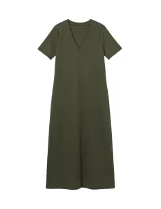 VMSMILLA SS FRONT SLIT CALF DRESS 2