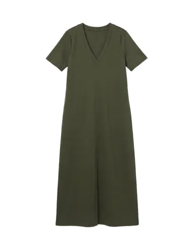 VMSMILLA SS FRONT SLIT CALF DRESS