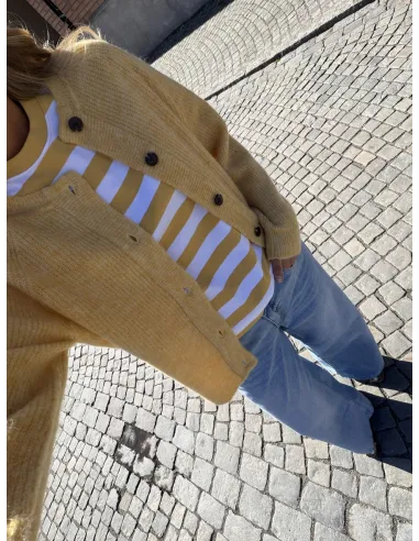 SLFESSENTIAL SS STRIPED BOXY TEE NOOS